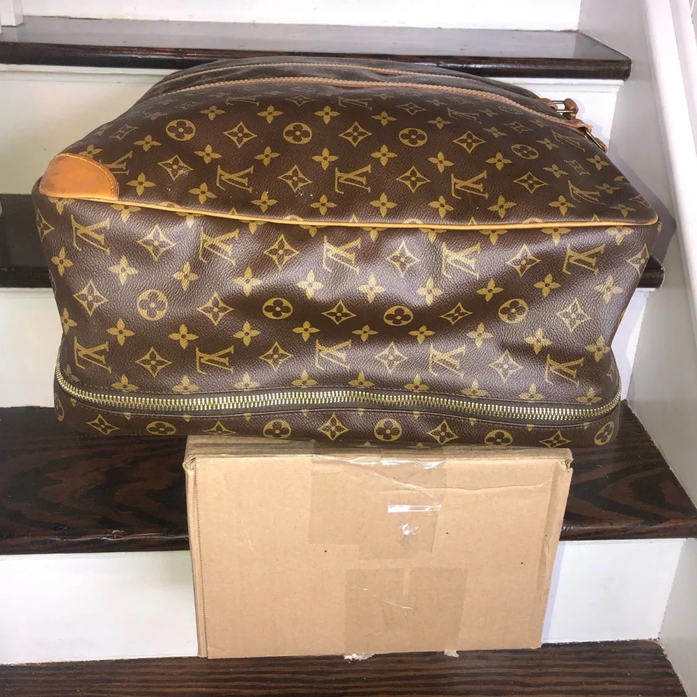 LOUIS VUITTON Monogram Sirius 55 Suitcase Lock/Key Tag/Poignet AUTHENTIC
